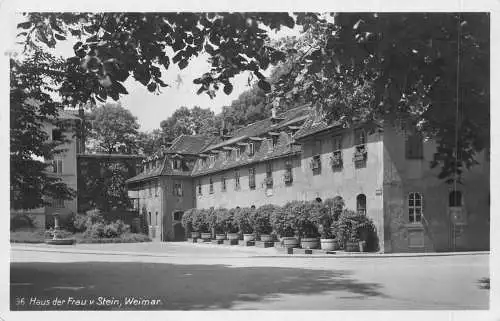 A115 Deutschland 1930 Haus der Frau v Stein Weimar Haus Vintage Postkarte
