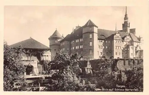 A115 Deutschland Torgau Ansicht Schloss Martenfels Schloss RPPC Vintage Postkarte