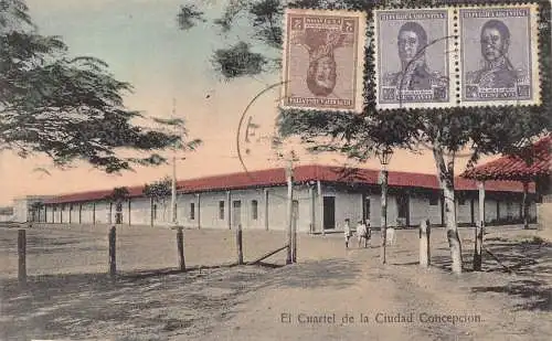 L357 Argentinien El Cuartel de la Ciudad Concepción Bäume Bauernhof Postkarte