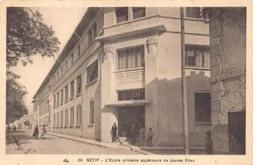 B063 Algerien Setif L'Ecole primaire duperieure de jeunes filles Schulpostkarte