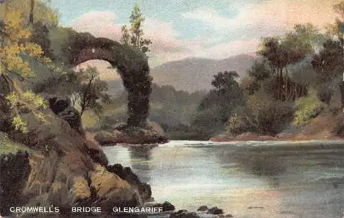 B065 Irland Cromwell's Bridge Glengariff Vintage Postkarte
