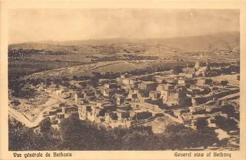 B066 Israel Gesamtansicht von Bethanien Vintage Postkarte