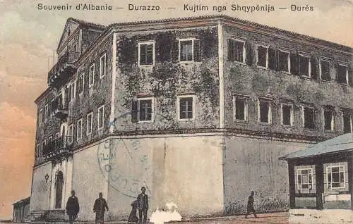 L083 Albanien 1914 Dures Durazzo Vintage Postkarte