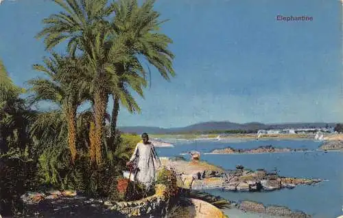 L084 Ägypten 1933 Elephantine Vintage Postkarte