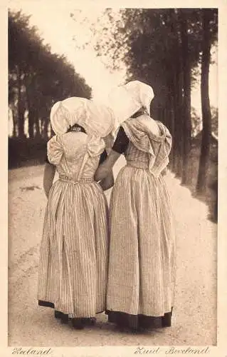 L352 Mädchen aus Leeland 1919 Bauern Trachten Luid Beveland Postkarte