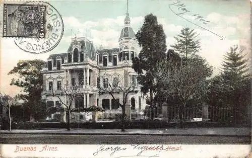 L356 Argentinien Buenos Aires Marineschule Escuela Marine ungeteilte Postkarte