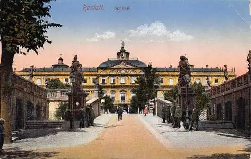B071 Deutschland 1916 Schloss Rastatt 1. Weltkrieg Feldpostkarte