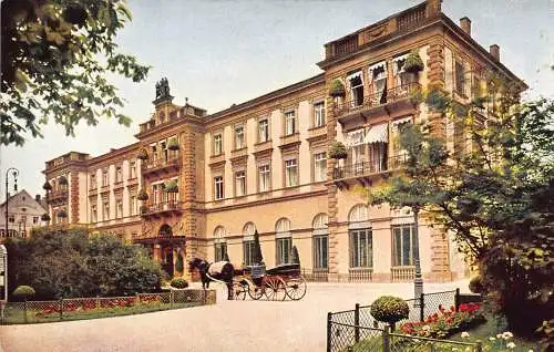 B071 Deutschland Bad Kissingen Kgl Kurhaus Hotel Vintage Postkarte