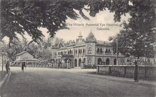 Sri Lanka Victoria Memorial Eye Hospital Cargills Colombo Vintage Postkarte