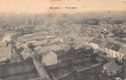 B069 Belgien Perwez Panorama Vintage Postkarte