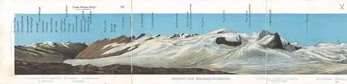 A120 Österreich Ansicht Hochjochferners Gletscher Berg Panorama Art Postkarte