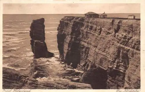 A119 Deutschland 1913 Helgoland Insel Nordspitze Point Vintage Postkarte