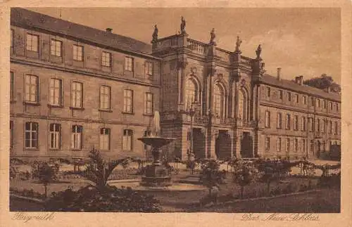 L017 Deutschland 1921 Bayreuth Das Neue Schloss Vintage Postkarte