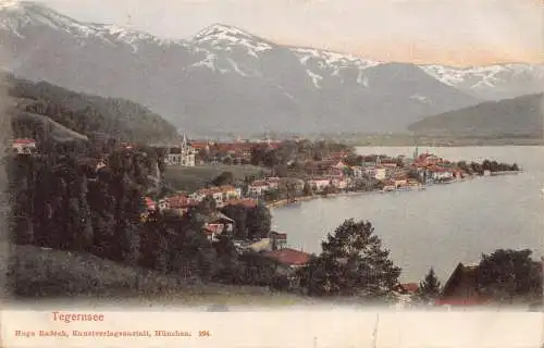 A121 Deutschland Tegernsee Gesamtansicht See Vintage Postkarte