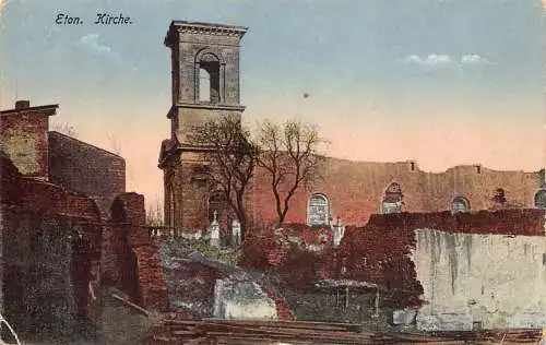 B078 England 1917 Eton Kirche Kirche 1. Weltkrieg Feldpostkarte