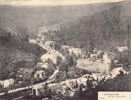 A124 Deutschland 1913 Schlangenbad von der Altan Eiche alte Postkarte