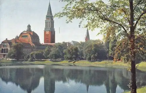 A123 Deutschland Kiel Partie am kleinen Kieler See Vintage Postkarte