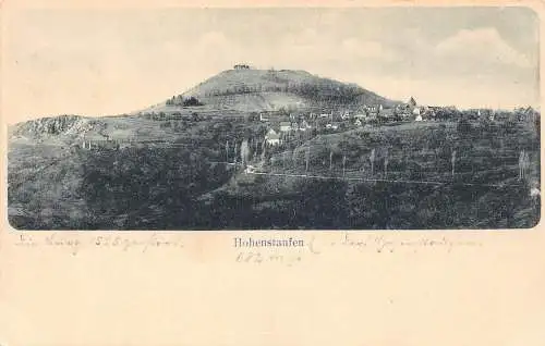 L157 Deutschland Stauferdorf Panorama Vintage Postkarte