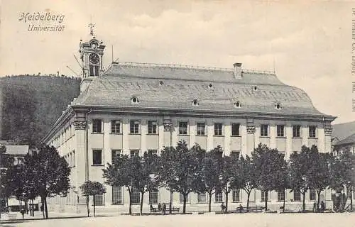 L157 Deutschland Universität Heidelberg Vintage Postkarte