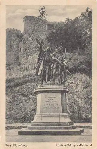 L218 Deutschland 1928 Burg Ebernburg Hutten Sickingen Denkmal Vintage Postkarte