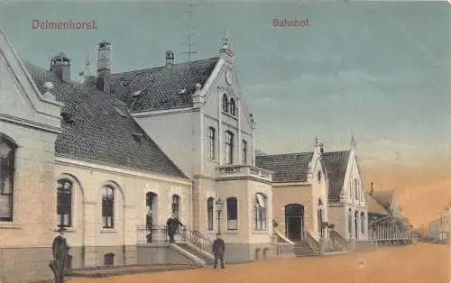 L410 Deutschland 1908 Delmenhorst Bahnhof alte Postkarte