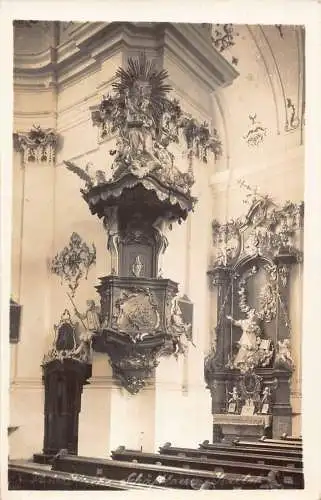 L218 Deutschland 1938 Isartalkirche Innenraum Vintage Postkarte
