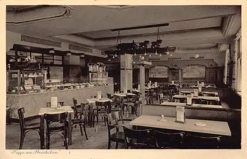 L410 Deutschland 1935 Restaurant Tigges am Brückchen Vintage Postkarte
