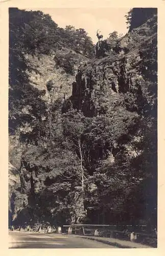 L160 Deutschland Hirschsprung im Höellental Vintage Postkarte