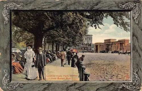 L033 Großbritannien 1911 London Hyde Park Vintage Postkarte