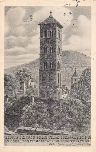 L217 Deutschland 1914 Kloster Hirsau Eulenturm Ehemaliger Turm Vintage Postkarte