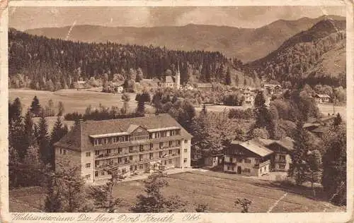 B089 Deutschland Waldsanatorium Dr Mann Dorf Kreuth Obb Postkarte