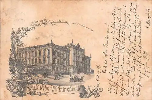 Österreich 1899 Kuk Techn Militar Comite Vintage Postkarte