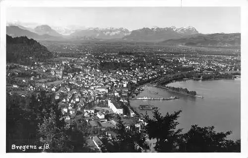 B091 Österreich 1957 Bregenz a B RPPC Vintage Postkarte