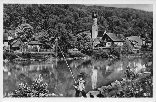 B091 Deutschland Wolfratshausen Fischer Vintage Postkarte