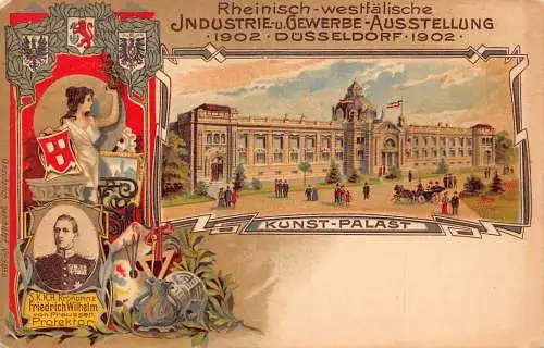 Deutschland Düsseldorf 1902 Industrie Messe Ausstellung Vintage Postkarte