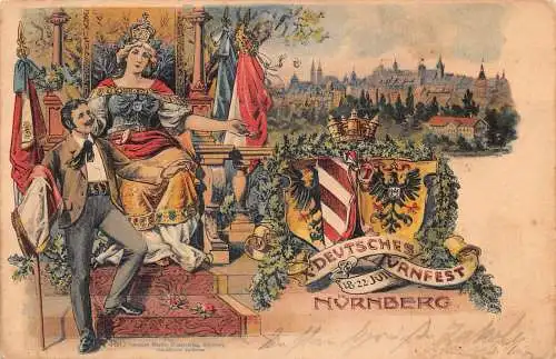 Deutschland Nürnberg Nürnberg 1903 Litho Vintage Postkarte