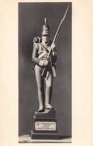 Edinburgh Castle Museum Statue Uniform Typ 71 Highland Light Infantry Postkarte