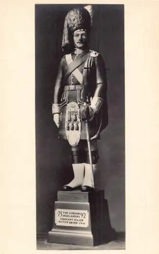 Edinburgh Castle Museum Statue Uniform Typ Gordon Highlanders Sergeant Postkarte
