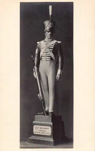 Edinburgh Castle Museum Statue Uniform Typen 75th Regiment Corporal Postkarte