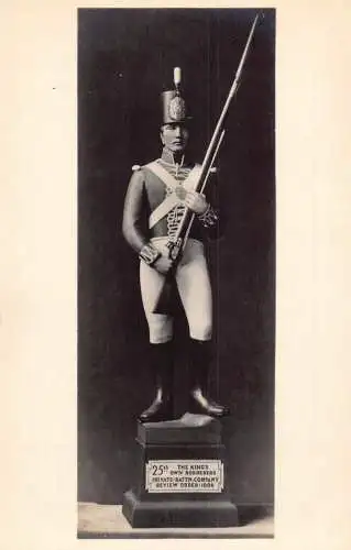 Edinburgh Castle Museum Statue Uniform Typ 25th Reg Kings Borderers Postkarte