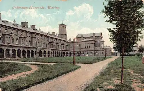 England 1911 Inkerman Barracks Woking Vintage Postkarte