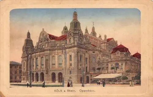 B076 Deutschland Köln a Rhein Opernhaus Oper Köln Vintage Postkarte