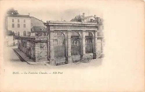 Frankreich Dax Fontaine Chaude Cart Vintage Postkarte