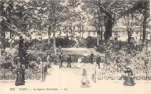 Frankreich Paris Le Square Montholon Vintage Postkarte