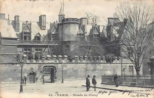 Frankreich 1905 Musee de Cluny Museum Paris Vintage Postkarte