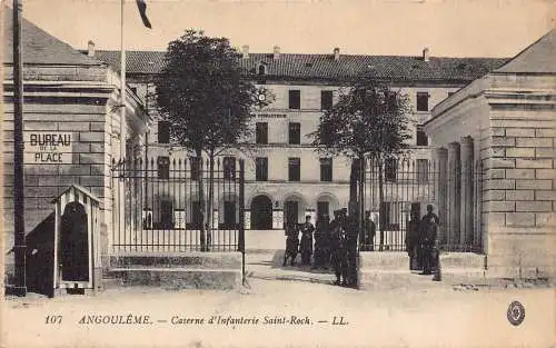 Frankreich Angouleme Saint Roch Infanterie Kaserne Bureau de Place Vintage Postkarte