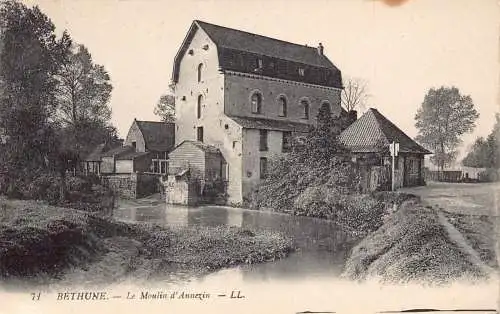 Frankreich Bethune Moulin d'Annezin Vintage Postkarte