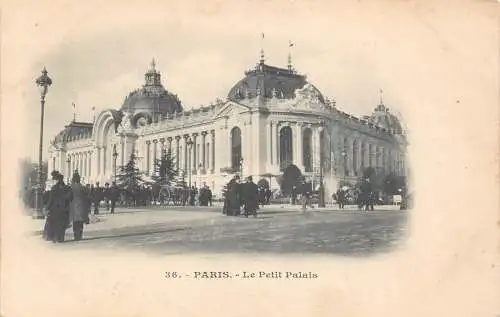 Frankreich Paris Le Petit Palais Vintage Postkarte