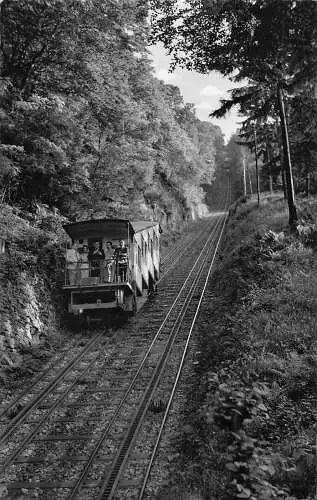 Deutschland Bad Ems Malberg Bahn Standseilbahn RPPC Vintage Postkarte