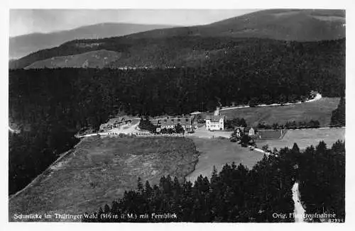 Deutschland Schmuecke im Thüringer Wald mit Fernblick RPPC Postkarte
